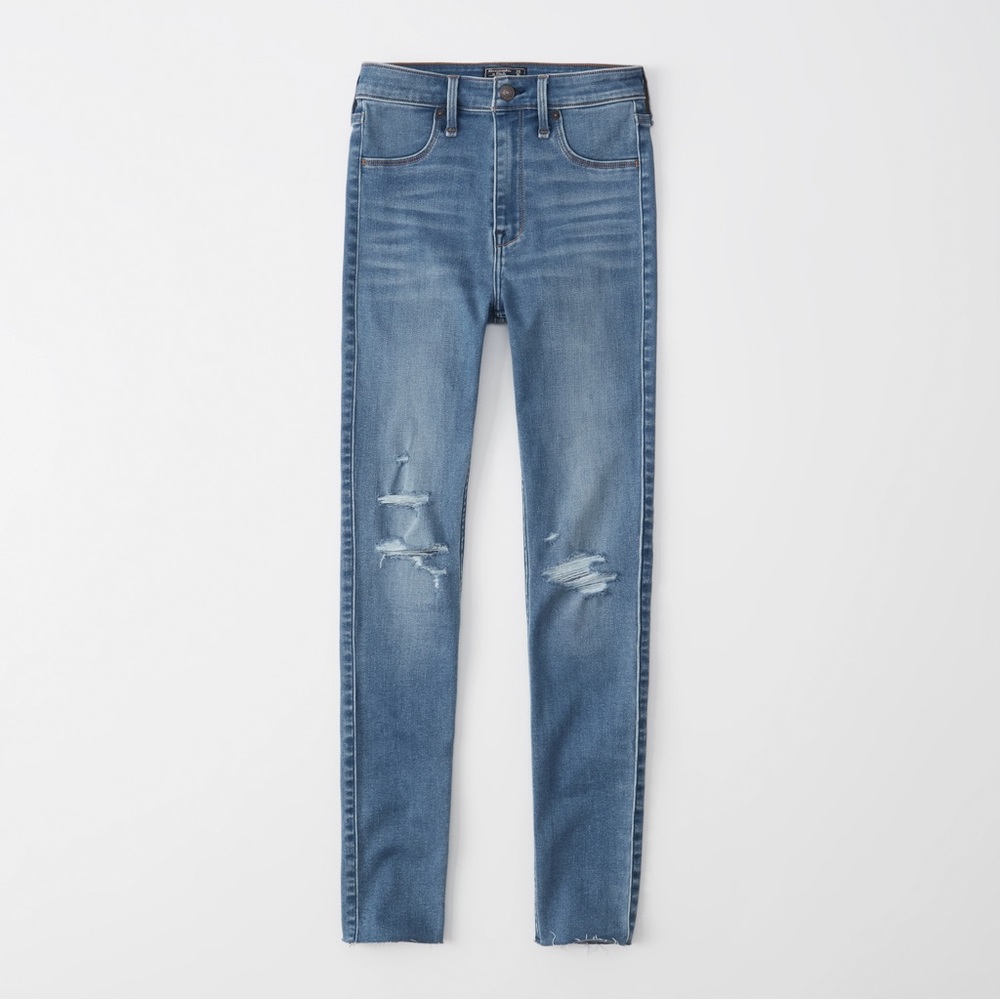 Abercrombie & Fitch High Rise Jean Legging size 28, 6 short